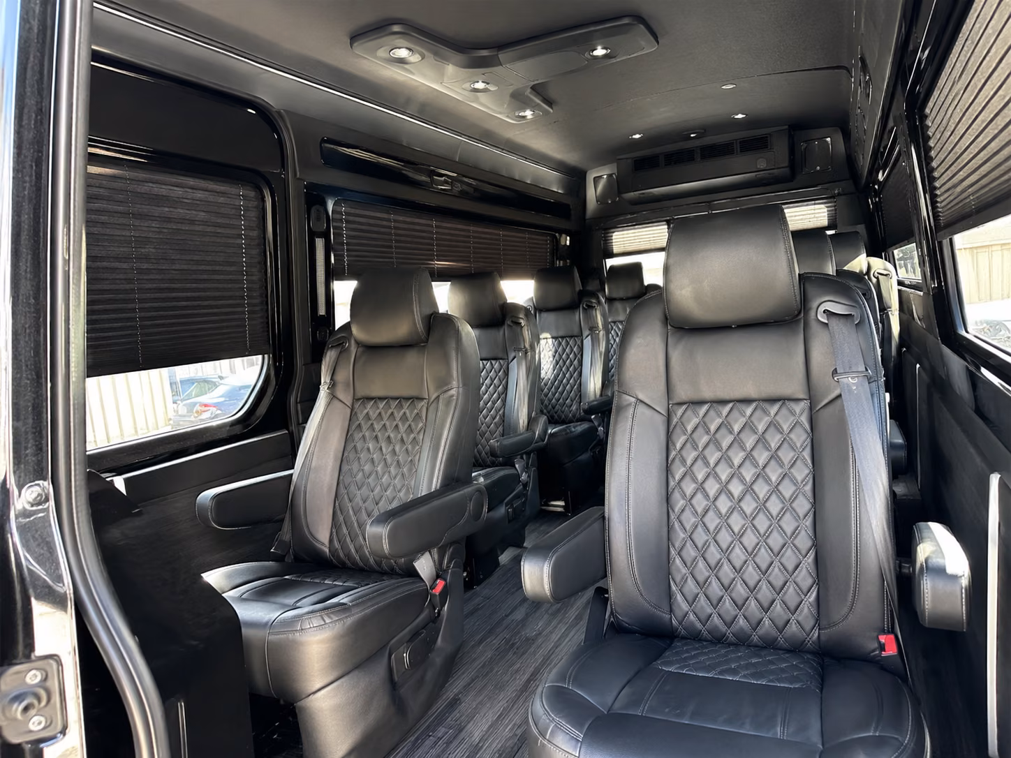 college station 10 passenger sprinter van interior