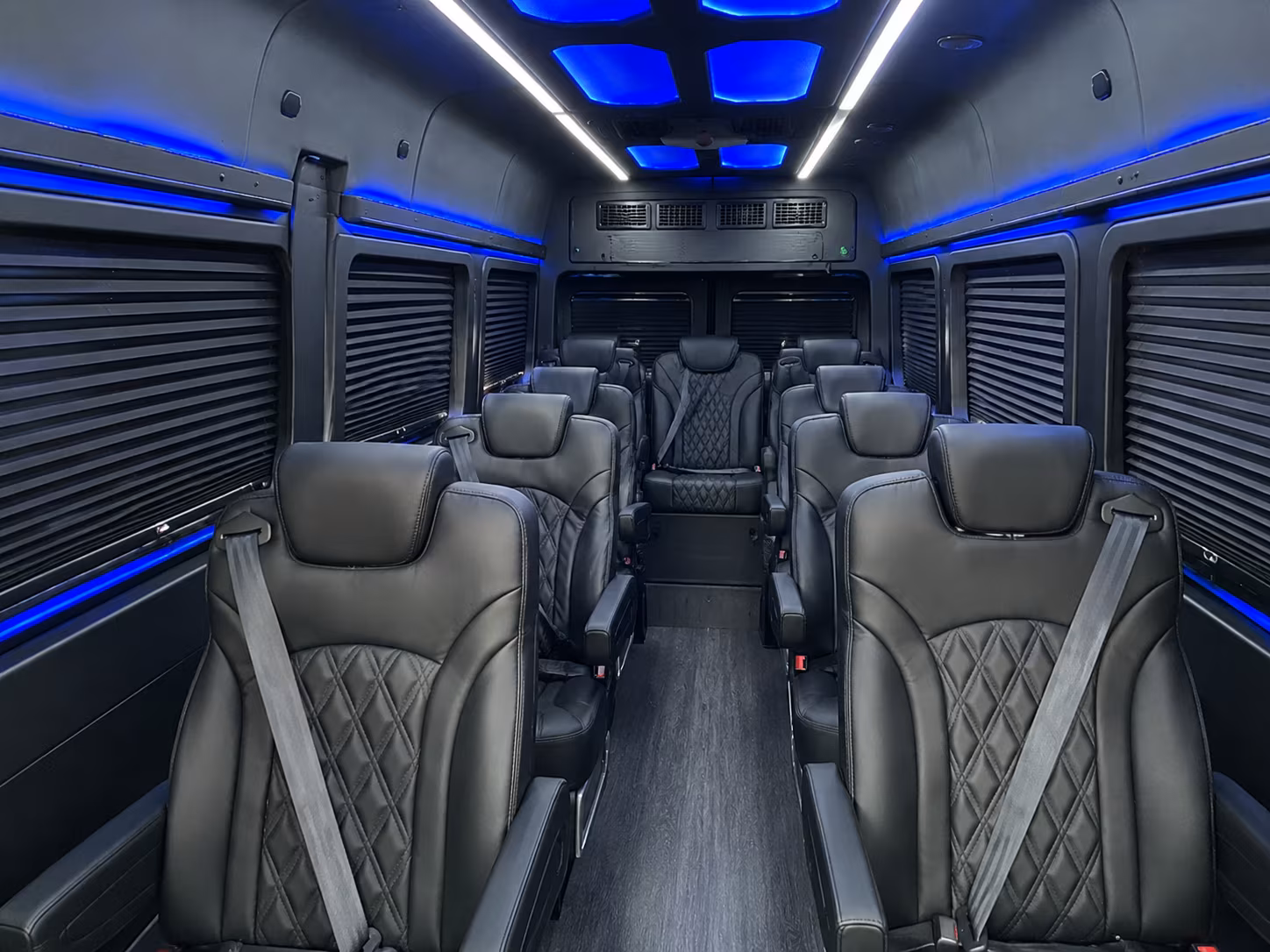college station 15 passenger sprinter van interior