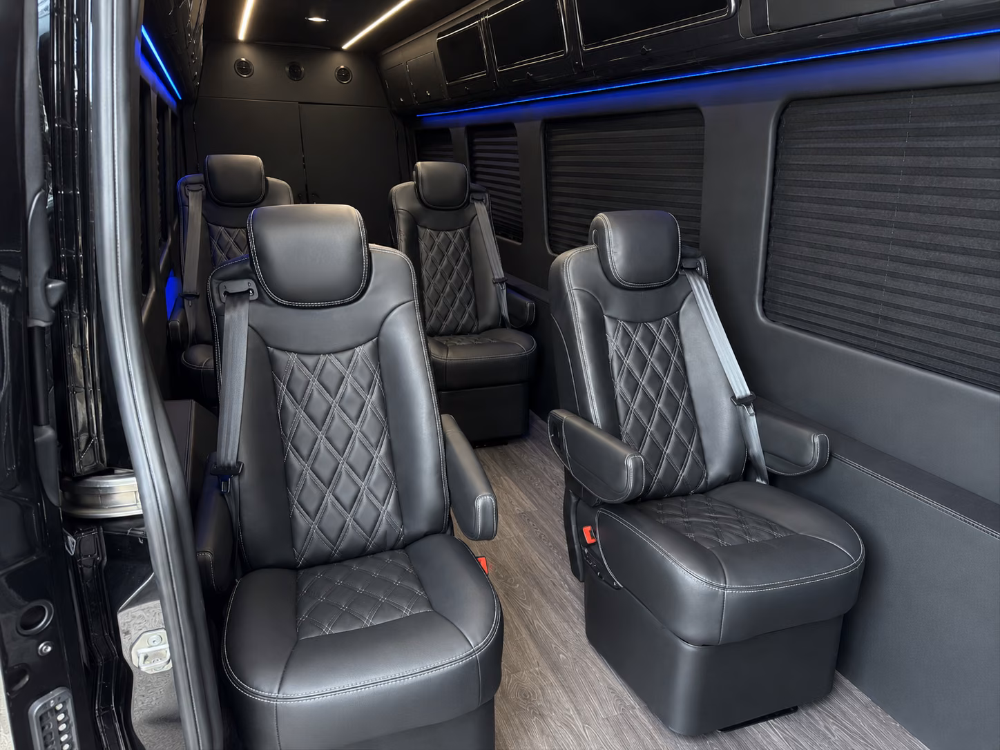 college station 8 passenger sprinter van interior