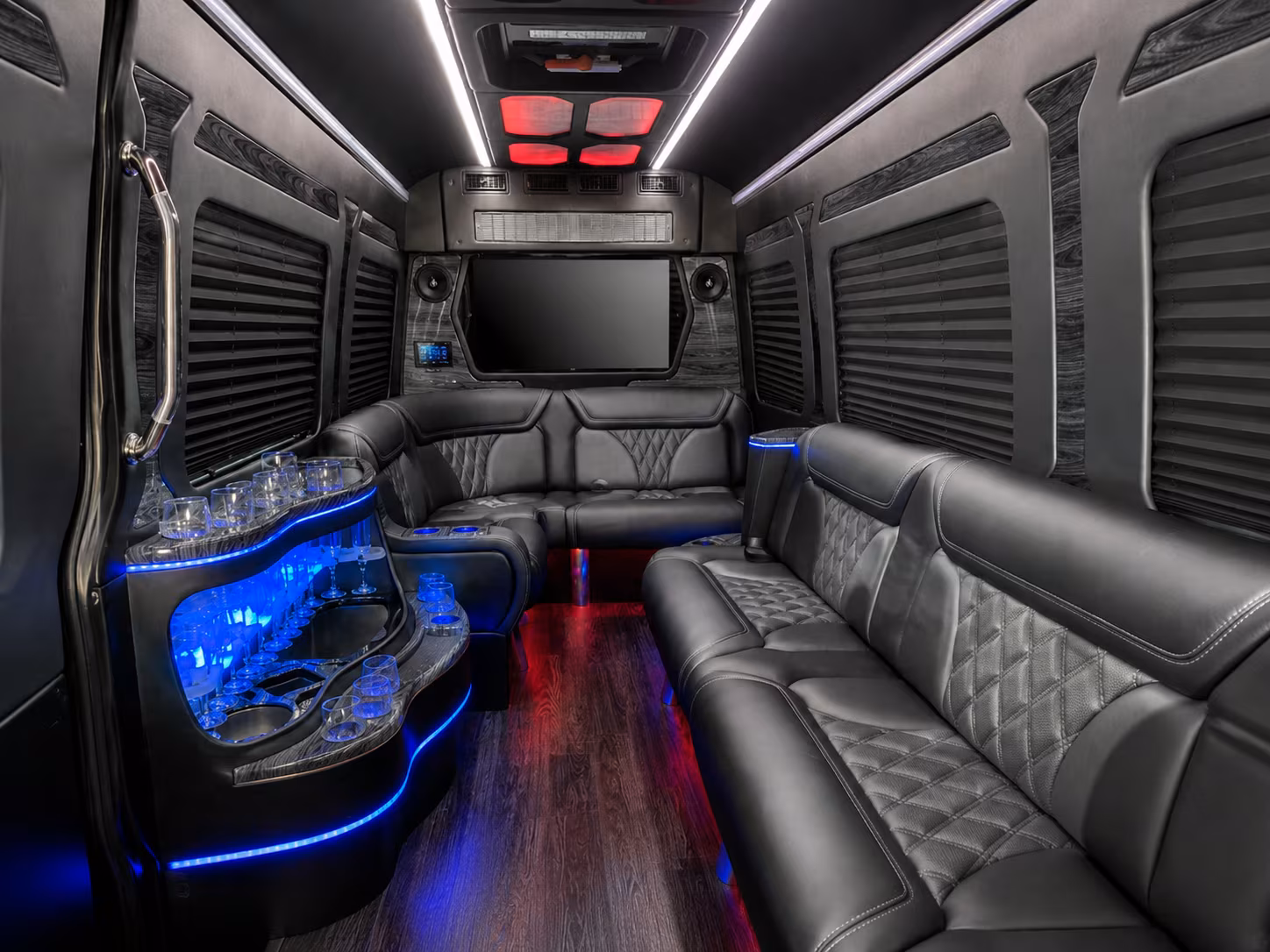 college station sprinter limousine inside