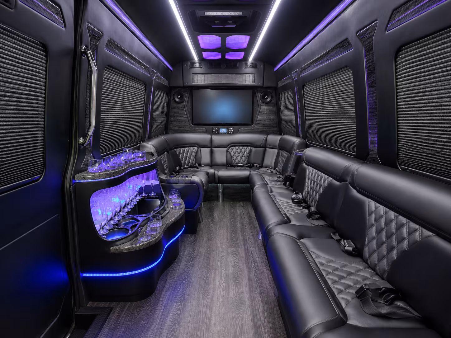 college station sprinter limousine interior